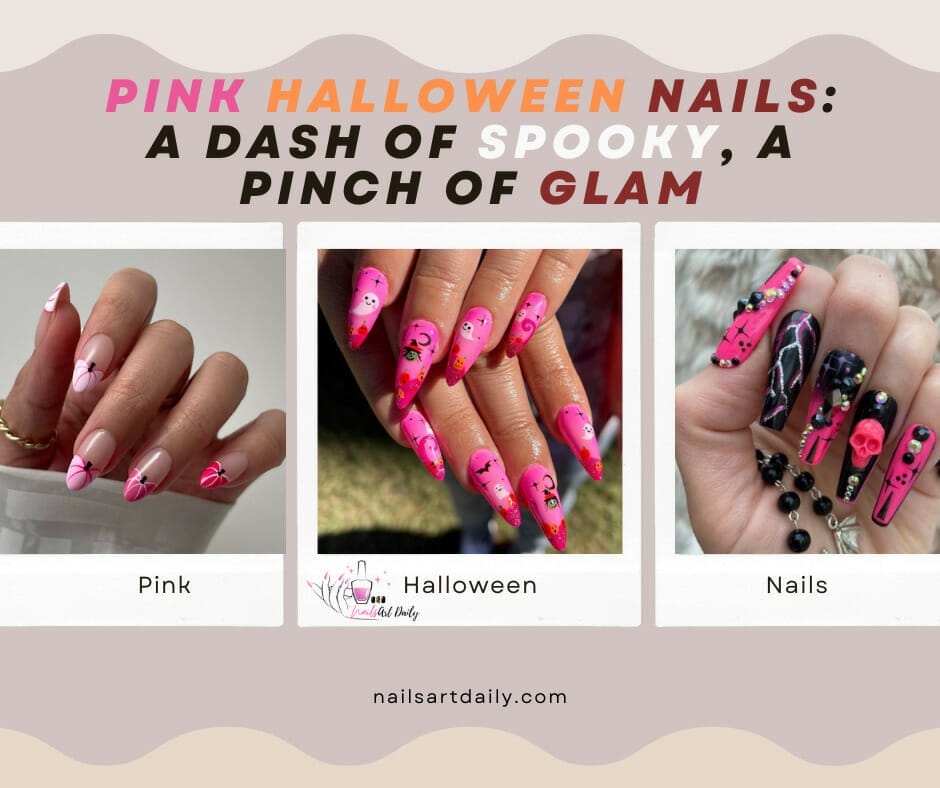 pink-halloween-nails