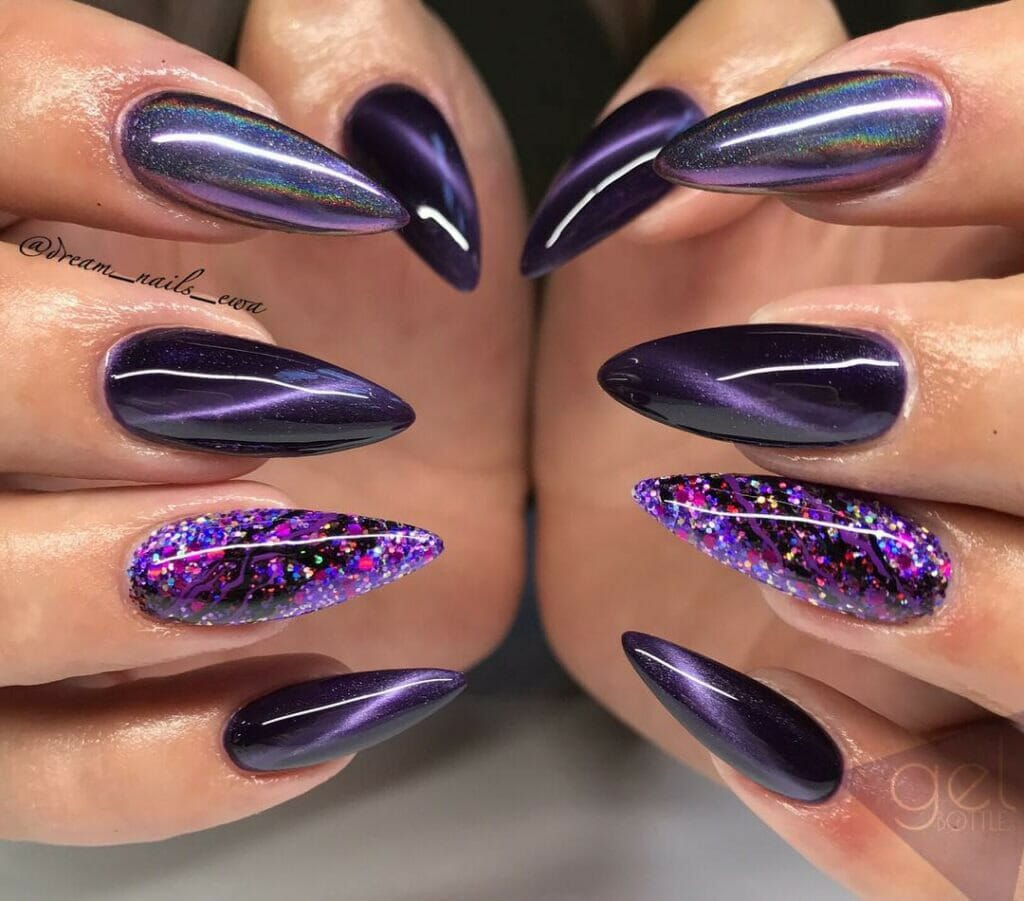 Purple-and-black-Sparkle-Halloween-Nails