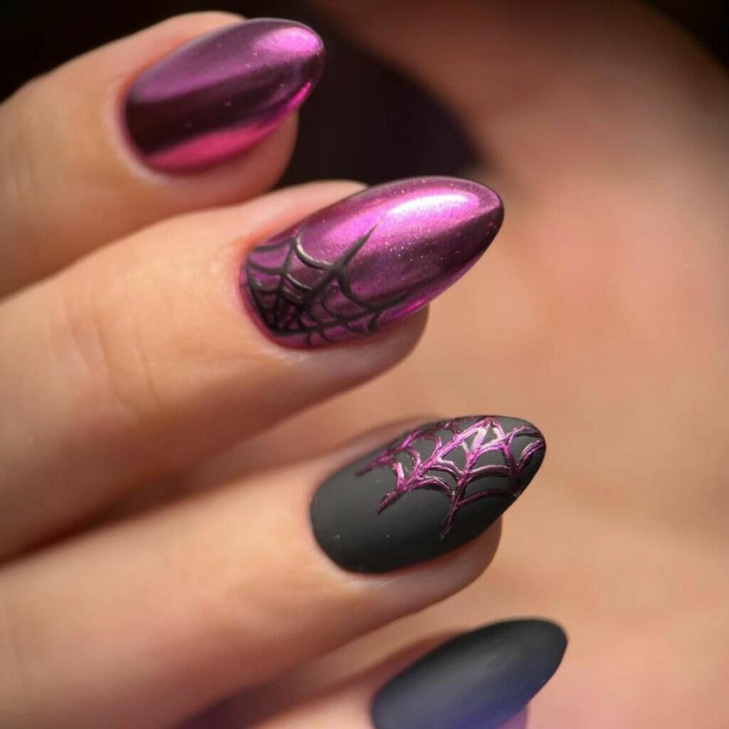 Simple-black-&-Purple-Halloween-Nails