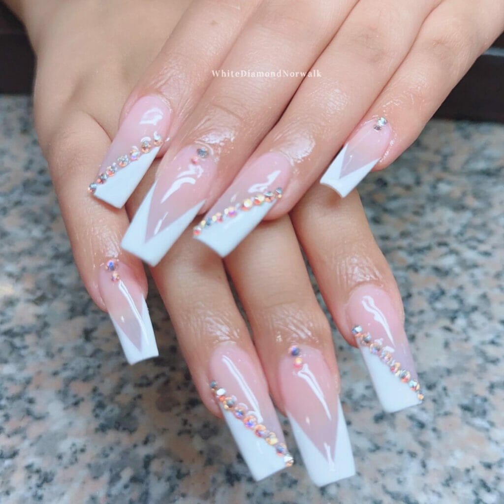 White-Tip-Nails-With-Diamonds