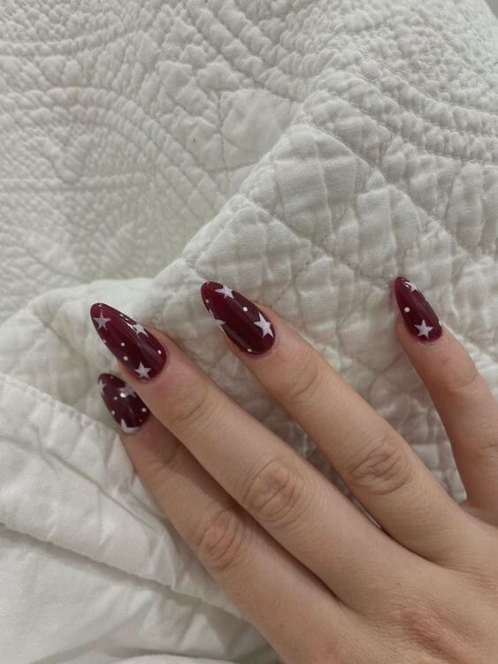White-Stars-on-Red-Coffin-Nails