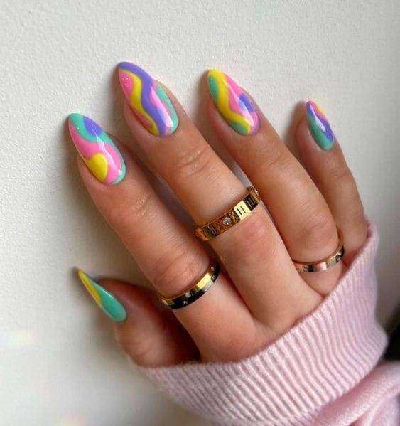 Psychedelic Nail Art Designs