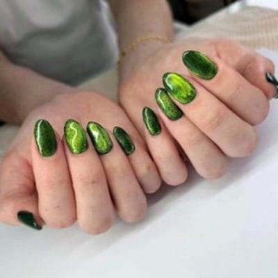 Velvet Slime nails