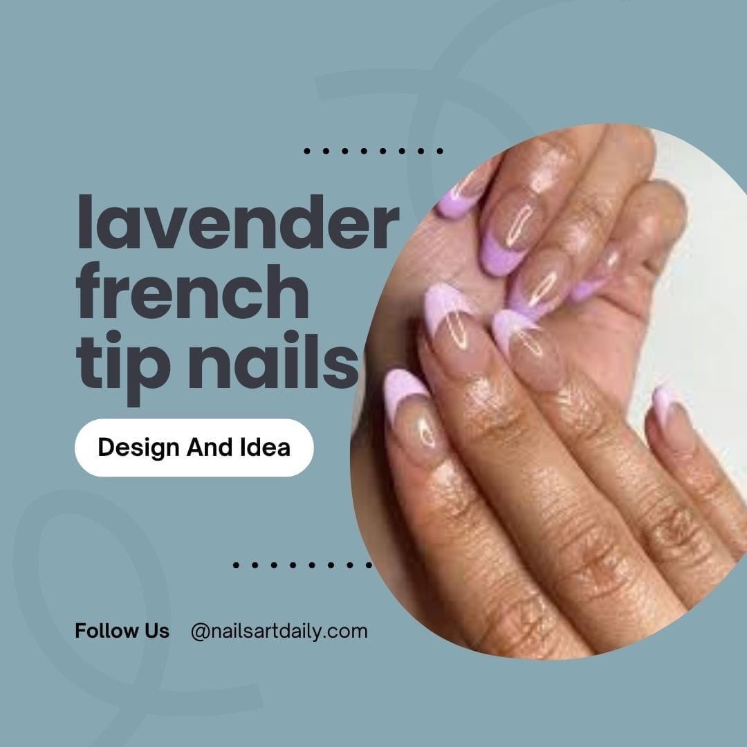 lavender french tip nails