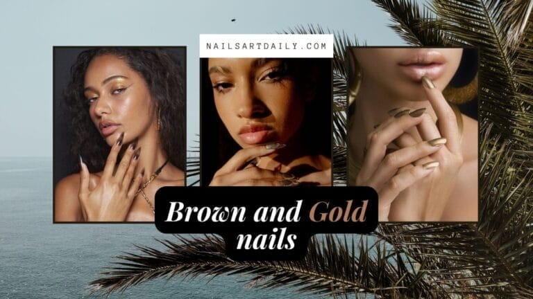 Brown and Gold Nails: Elegant Nail Designs for a Touch of Glamour